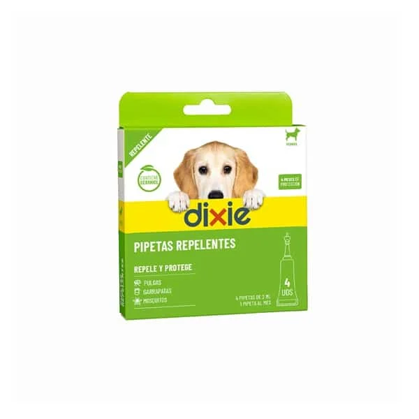 Dixie Pipetas Repelentes Cão (Geraniol) 4 x 2 ml - Image 2
