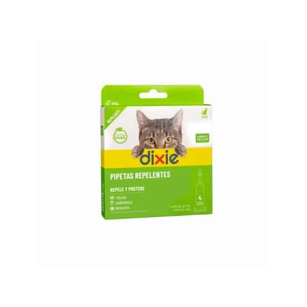 Dixie- Pipetas Repelentes Gato (Geraniol) 4 x 1 ml - Image 2