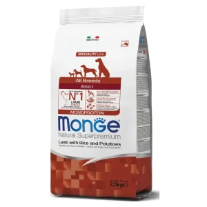 Dog Adulto All Breeds Borrego, Arroz e Batatas – Monge