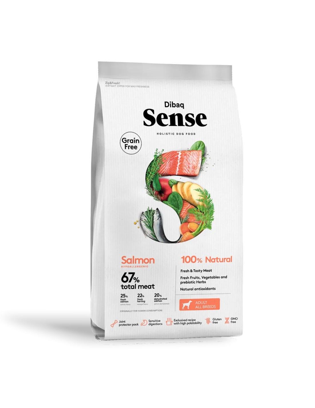 Dog Adulto All Breeds Grain Free Salmão – Dibaq Sense - Image 2