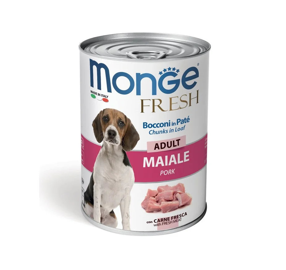 Dog Adulto Wet Fresh Porco 400Gr – Monge