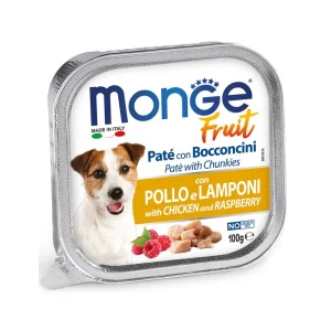 Dog Adulto Wet Fruit Patê C/Peru e Mirtilo 100Gr – Monge
