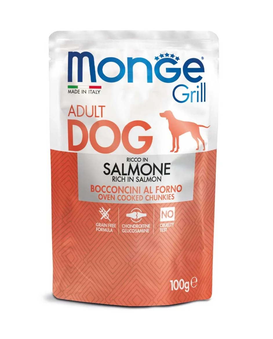 Dog Adulto Wet Grill C/Salmão 100Gr – Monge