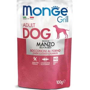 Dog Adulto Wet Grill C/Vaca 100Gr – Monge