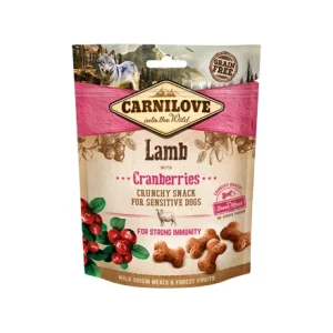 Dog Crunchy Snack Lamb e Cranberries 200Gr – Carnilove