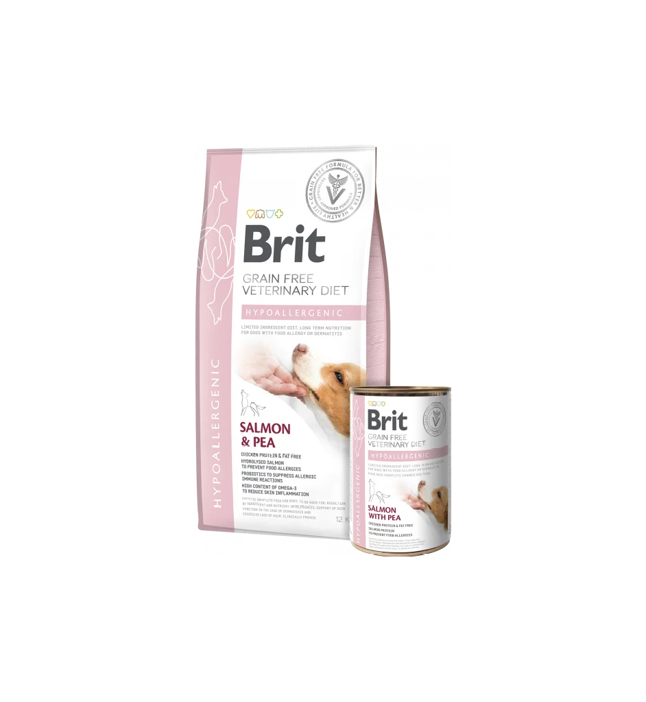 Dog Hypoallergenic Salmão e Ervilha – Brit