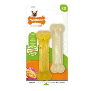 Dog Moderate Chew Chicken Twin Pack XS – Nylabone