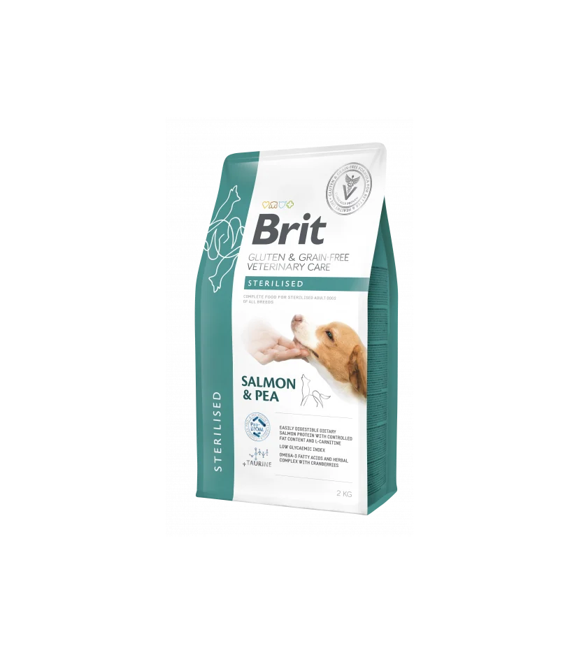 Dog Sterilised Salmão e Ervilha (Grain Free) – Brit