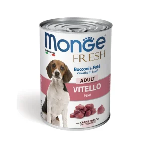 Dog Wet Fresh Adulto Vitela 400Gr – Monge