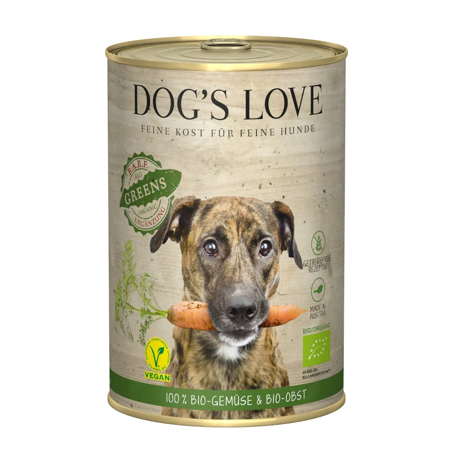 Dog's Love Adulto Bio Greens Vegan lata para cães
