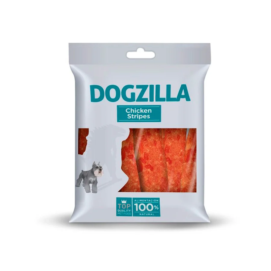 Dogzilla Tiras de frango para cães