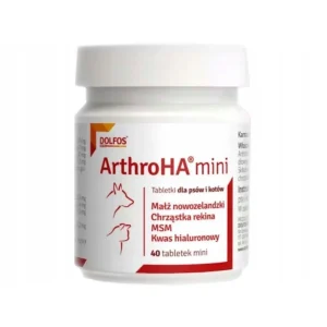Dolfos ArthroHA Mini – Suplemento articular para cães e gatos até 5 kg, 40 comprimidos