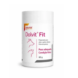 Dolfos Dolvit Fit – Suplemento para o controlo de peso de cães e gatos 60 g
