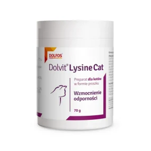 Dolfos Dolvit Lysine Cat – Suplemento de L-lisina para a imunidade de gatos 70 g