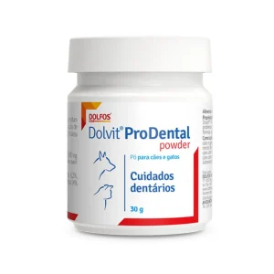 Dolfos Dolvit ProDental Powder – Pó para a higiene oral de cães e gatos 30 g