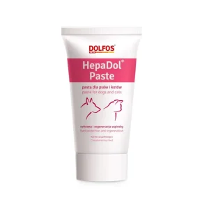 Dolfos HepaDol Paste – Pasta de apoio ao fígado para cães e gatos 50 g