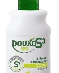 DOUXO S3 SEB CHAMPÔ – Anti odor, sebo regulador. Pele oleosa ou escamosa