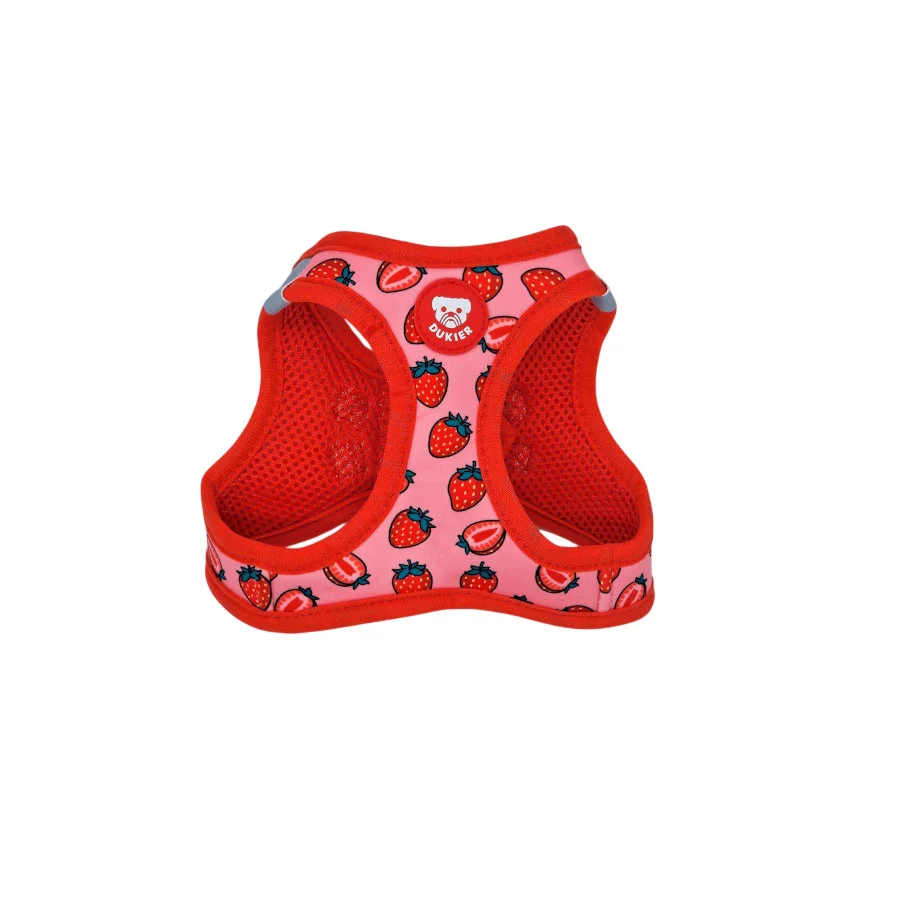 Dukier Trail Arnês body estampado Berry Love para cães
