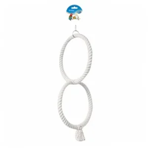 Duvo Plus Brinquedo com 2 anéis para aves – Medidas: 50 cm