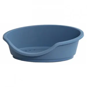 Duvo Plus Cama de plástico Tino para cão – Cor do Produto: Azul petróleo | Medidas: 53 x 32 x 18 cm