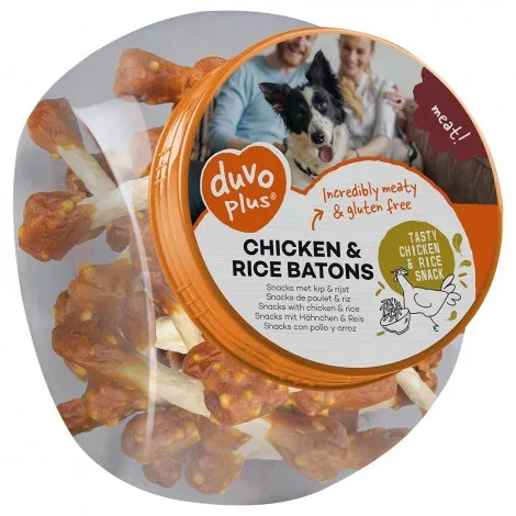 Duvo Plus Meat! Ossos de frango e arroz – Quantidade: 400 g