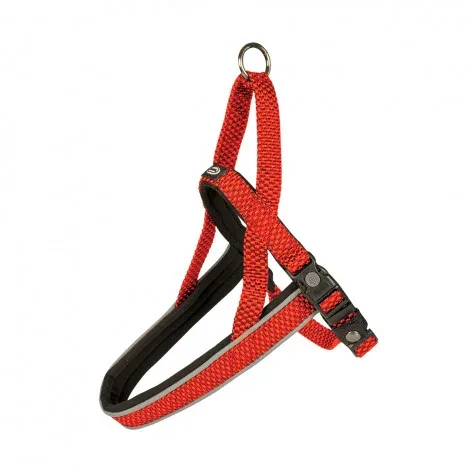 Duvo Plus Peitoral Explor East para cães – Cor do Produto: Vermelho | Medidas: 40-50 cm/15 mm