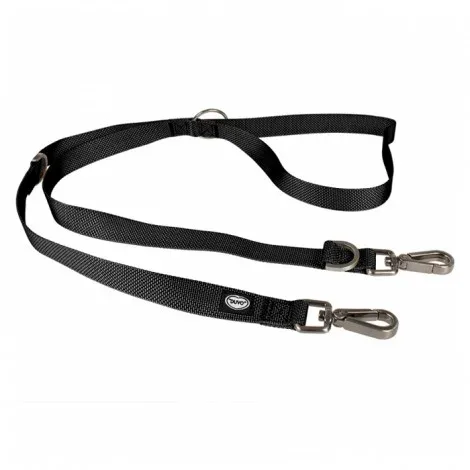Duvo Plus Trela ajustável Explor North para cães – Cor do Produto: Preto | Medidas: 200 cm/25 mm