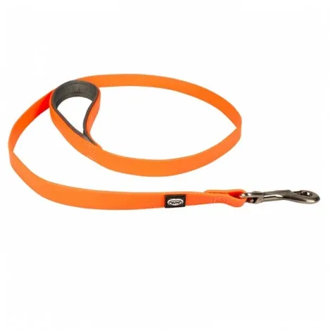 Duvo Plus Trela Explor South em PVC para cão – Cor do Produto: Laranja Neon | Medidas: 100 cm/25 mm