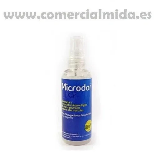 Eliminador e controlador de odores MICRODOR PETS para animais de estimação, canis, gaiolas …