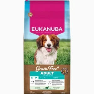 Eukanuba Grain Free Adult Small & Medium com cordeiro