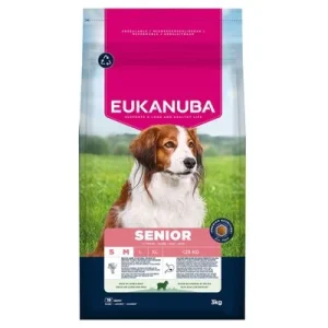 Eukanuba Premium Nutrition Senior Small & Medium Breed cordeiro e arroz