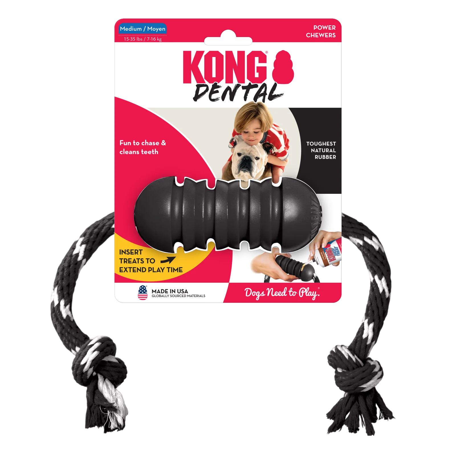 Extreme Dental W/Rope – Kong