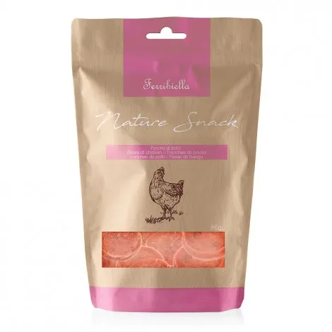 Fatias de frango para cães – Ferribiella – Quantidade: 80 g