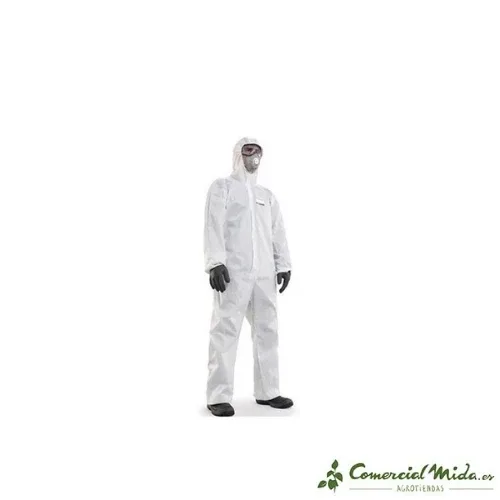 Fato-macaco descartável branco econômico para categoria de proteção III, classe 5 e 6