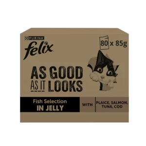 Felix Fantastic Banquete do Mar saqueta em gelatina para gatos