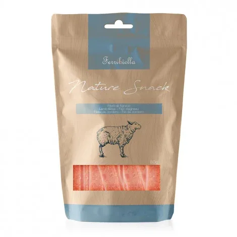 Filé de cordeiro para cães – Ferribiella – Quantidade: 80 g