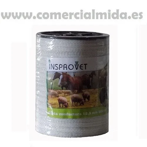 Fita INSPROVET 200m para pastor elétrico para uso em cercas elétricas