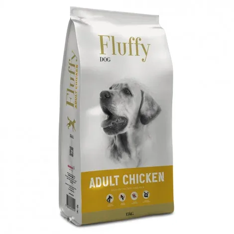 Fluffy Cão adulto – Frango – Quantidade: 15 kg
