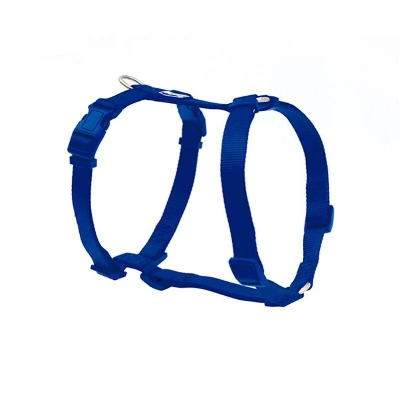 Freedog Peitoral Basic Nylon Azul Ajustável para Cães, Lavável