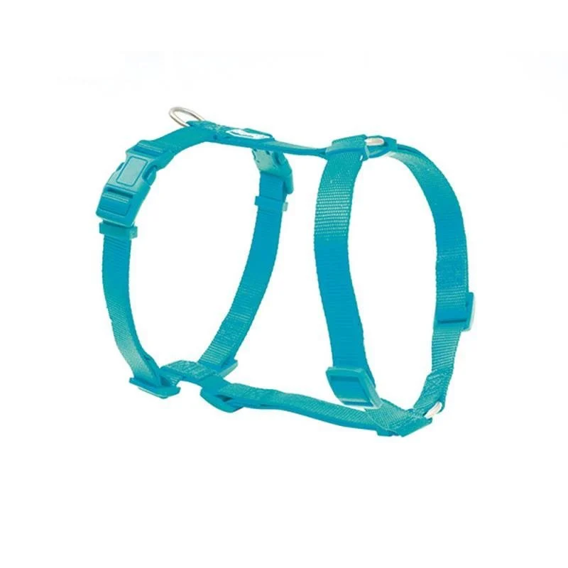 Freedog Peitoral Basic Nylon Turquesa Ajustável para Cães, Lavável