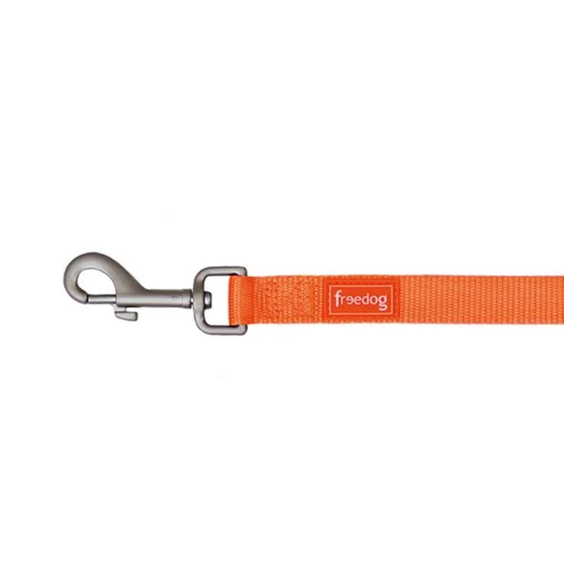 Freedog Trela Basic Nylon Laranja para Cães 120cm, Lavável