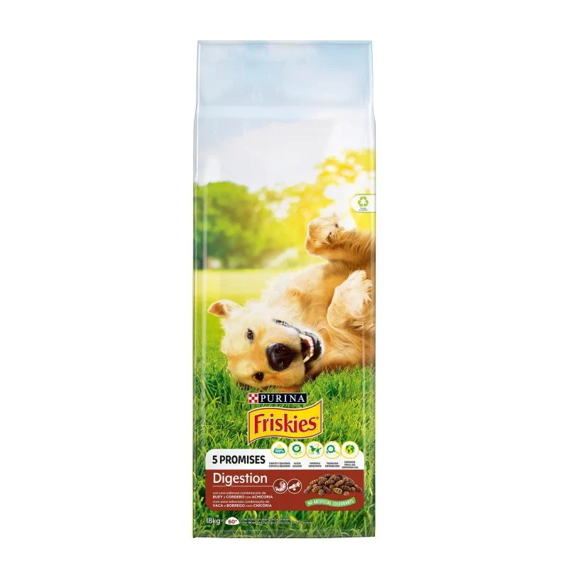 Friskies Digestion – Ração seca para cão adulto com sensibilidade digestiva – Vaca, borrego e chicória