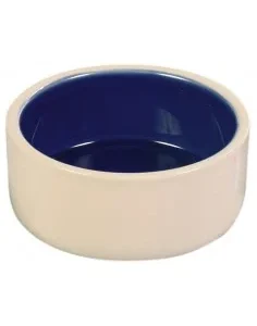 Gamela em Cerâmica (cor: creme/azul)