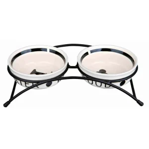 Gamelas em cer芒mica com suporte em metal - Trixie