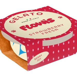 Gelado para c茫es Flowis - Morango