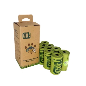 GO! Poop Bags Biodegradável Talco 120 unidades 8X15cm Sacos