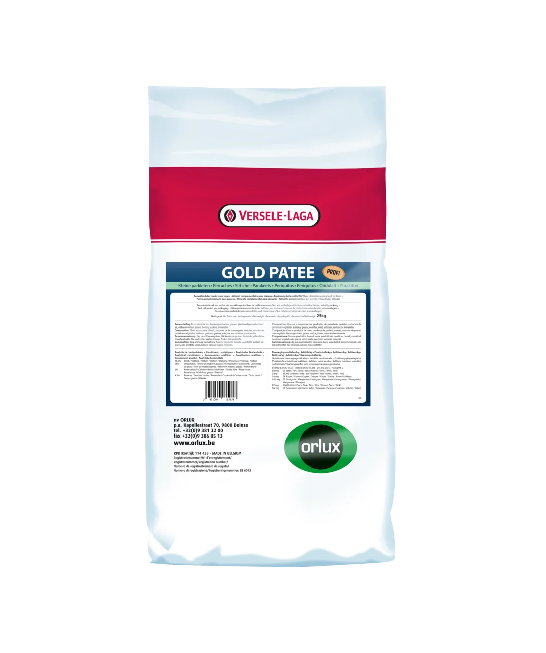 Gold Patee Periquitos 25Kg – Versele Laga