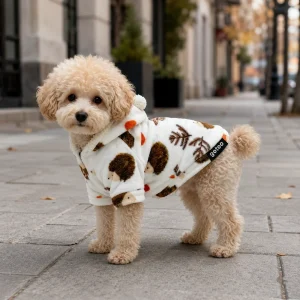 Gotoo Camisola Polar com Padrão de Ouriços para cães