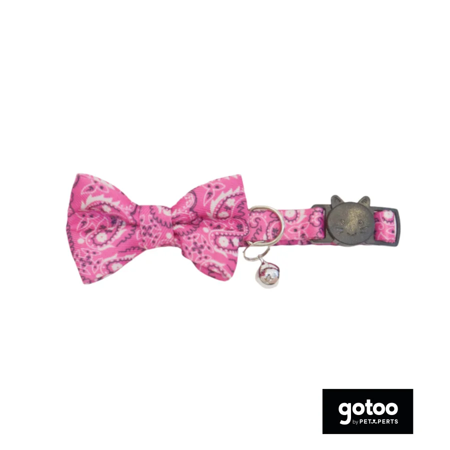 Gotoo Coleira com guizo rosa para gatos - Image 2