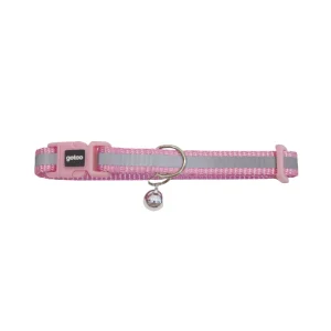 Gotoo Coleira nylon rosa para gatos